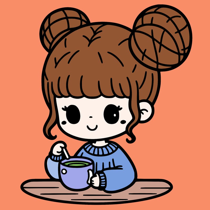 girl with cup