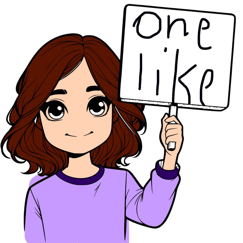 realistic girl holding up a sign