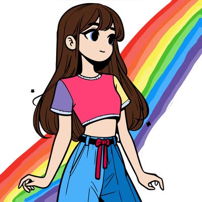 girl in a cute crop top