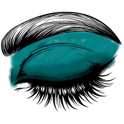 eye closed realistic