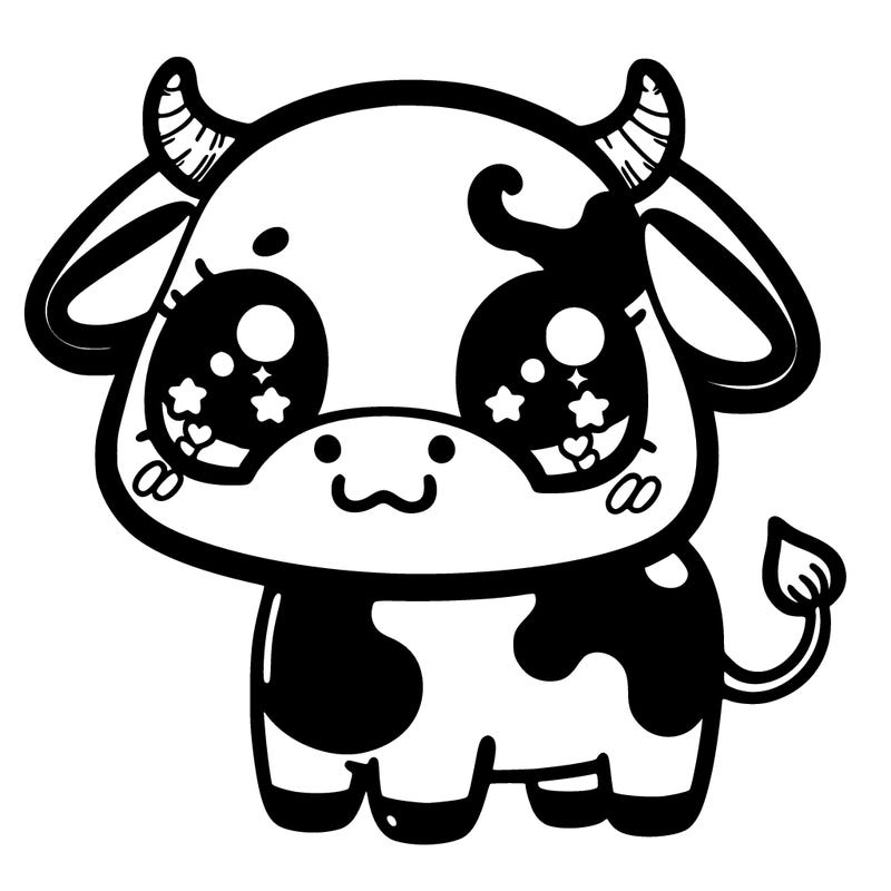 kawaii cow