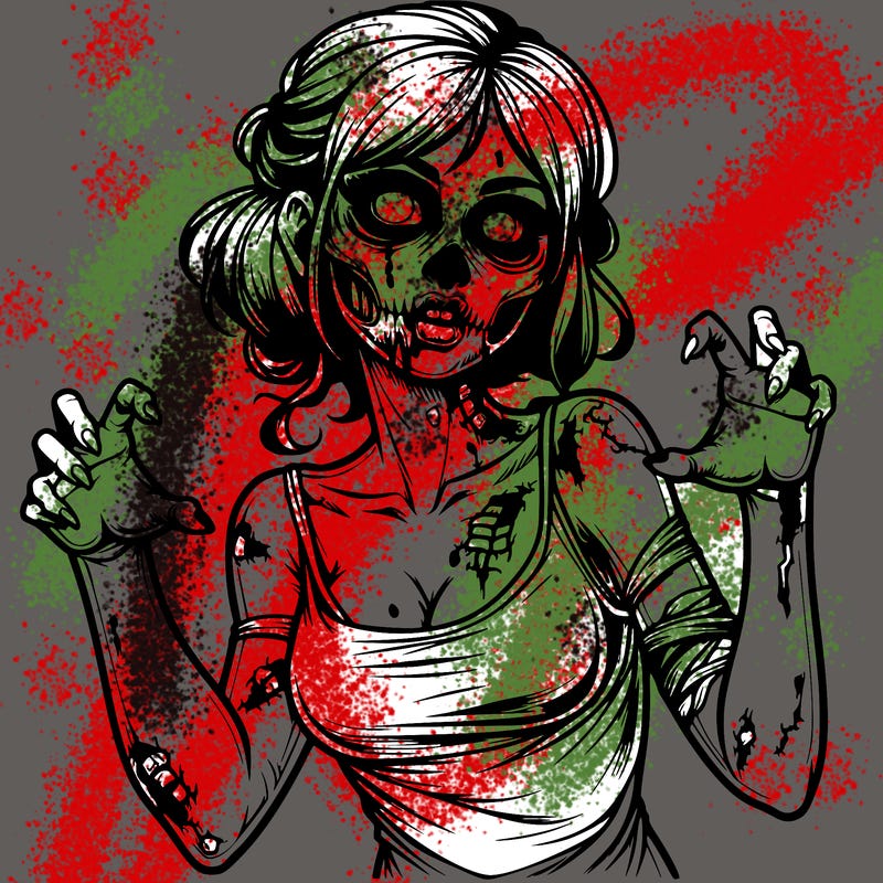 realistic zombie girl