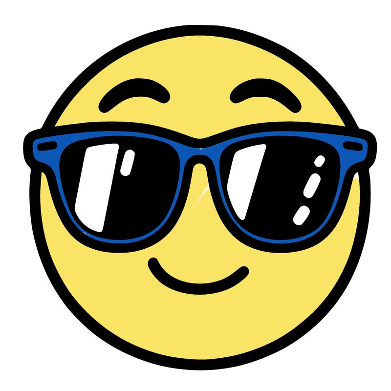 emoji with sunglasses