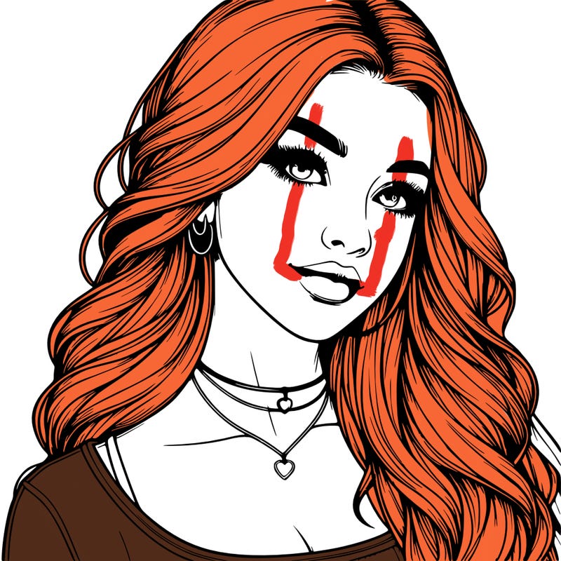 detailed realistic girl