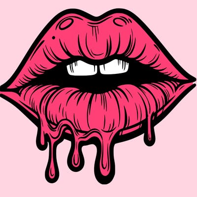 lips that look realistic and drip