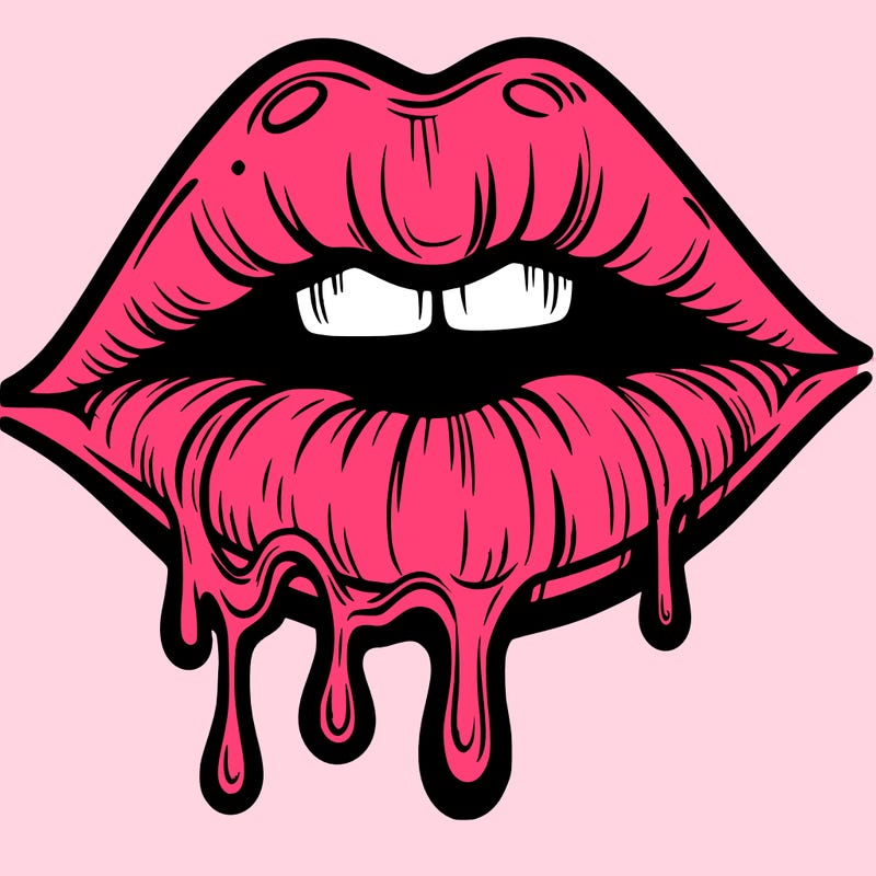 lips that look realistic and drip