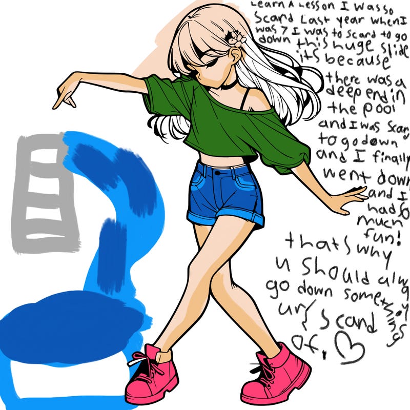 realistic girl danceing