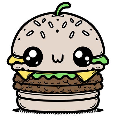 burger cute