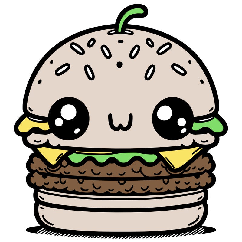 burger cute