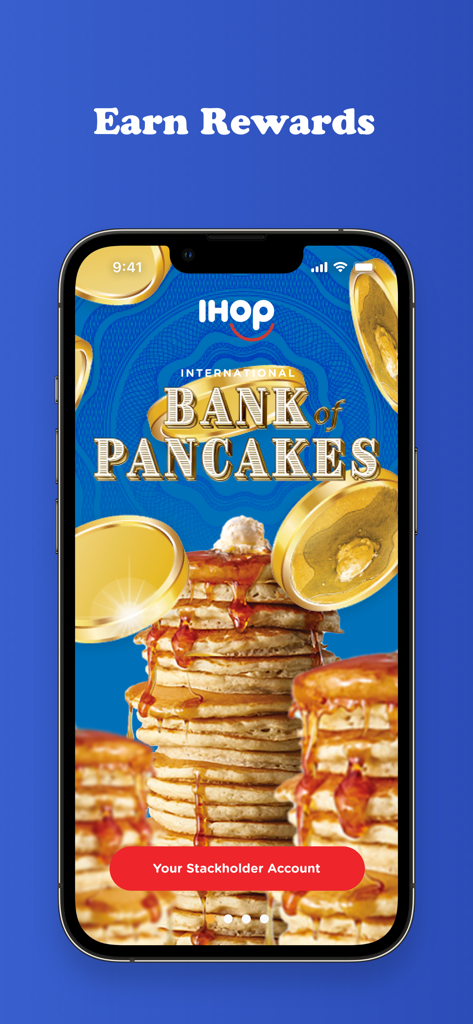 IHOP - IHOP app rewards screen for the International Bank of Pancakes loyalty program