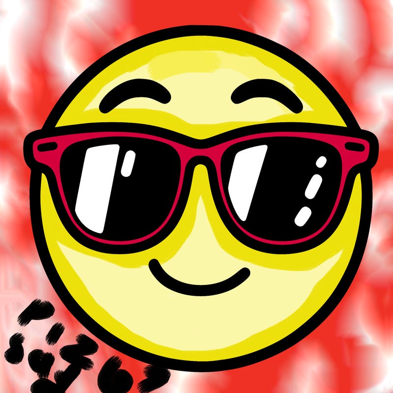 emoji with sunglasses