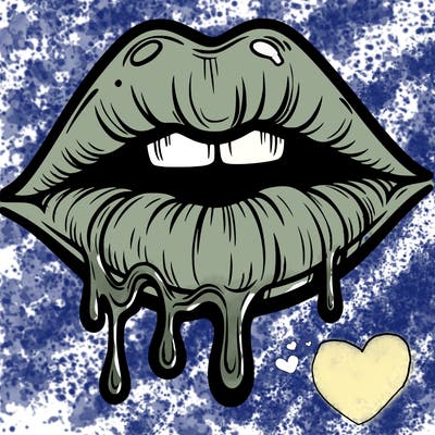 lips that look realistic and drip