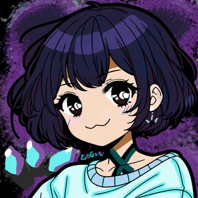 cool anime girl with short hair