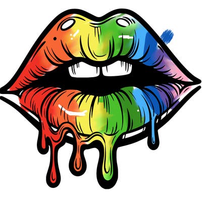 lips that look realistic and drip