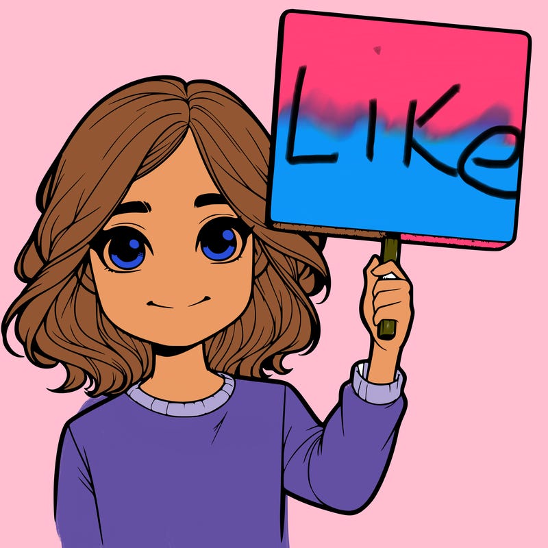 realistic girl holding up a sign