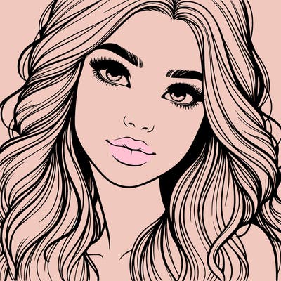 beautiful realistic girl