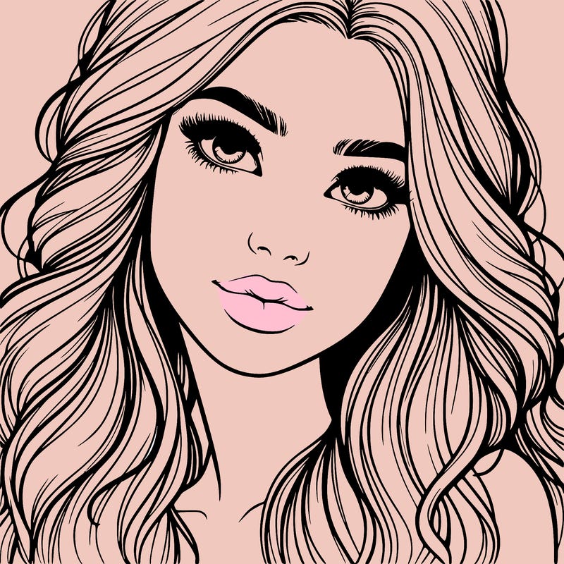 beautiful realistic girl