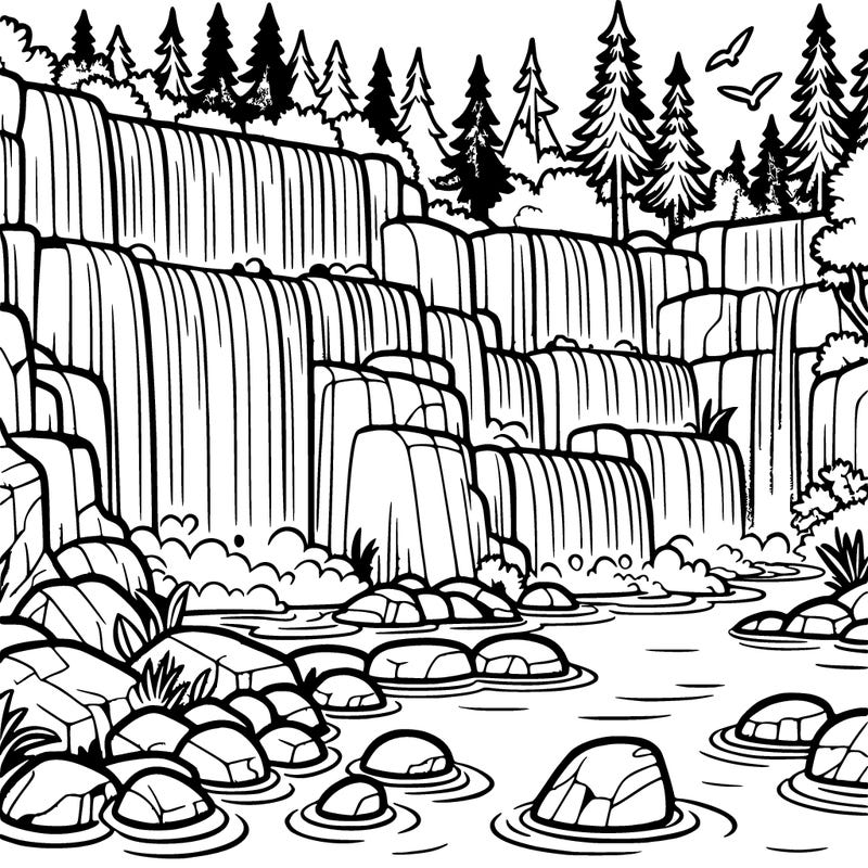 waterfalls