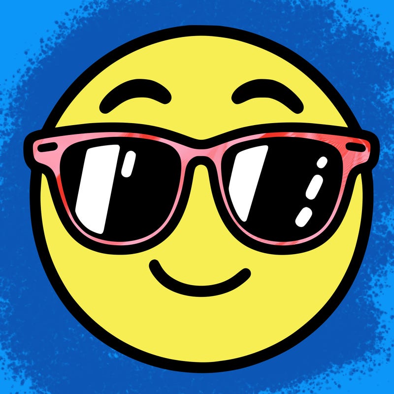 emoji with sunglasses