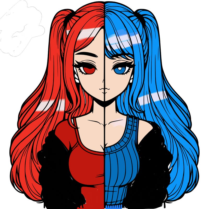 realistic girl split