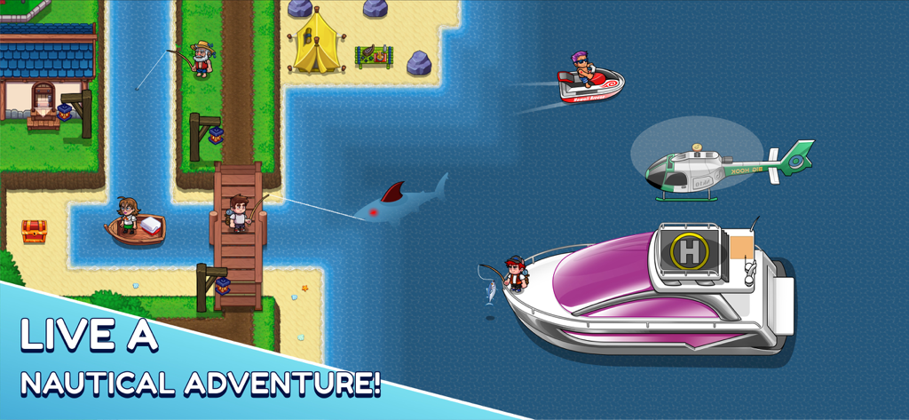 Nautical Life 2: Fishing RPG - Live a nautical adventure fishing and sailing in this cozy RPG
