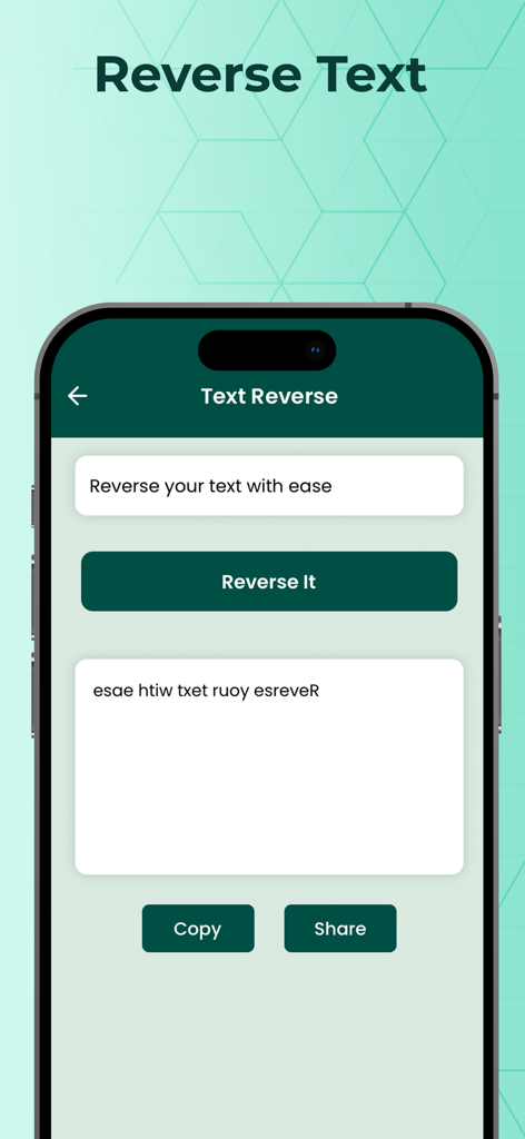 Whatscan - Whats Scan Web - Screenshot of the Whatscan app reverse text generator feature showing text being reversed in an input field