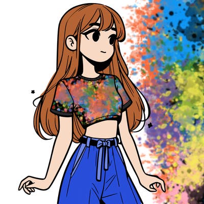 girl in a cute crop top