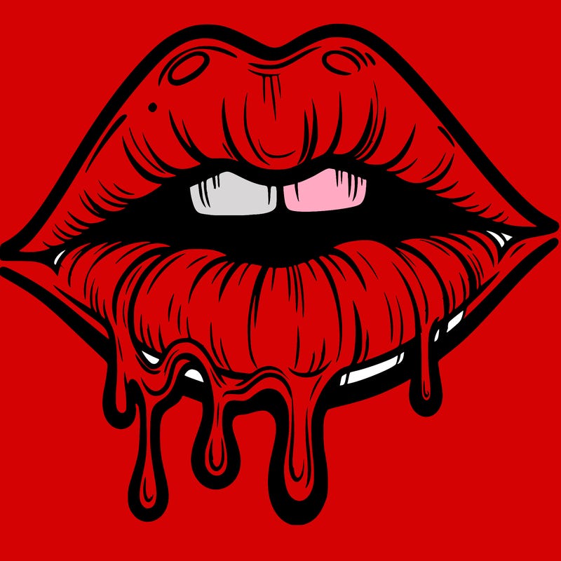 lips that look realistic and drip