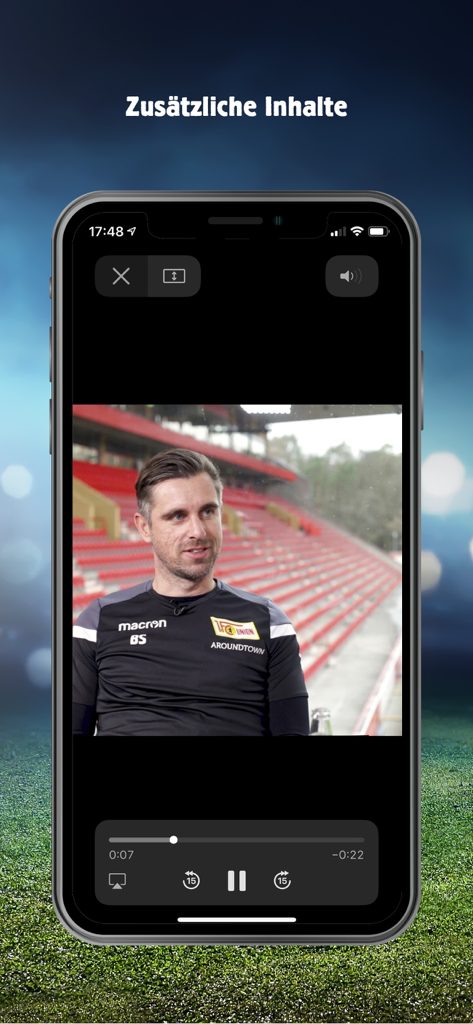 FCU KIOSK - A video interview playing inside the FCU KIOSK mobile app