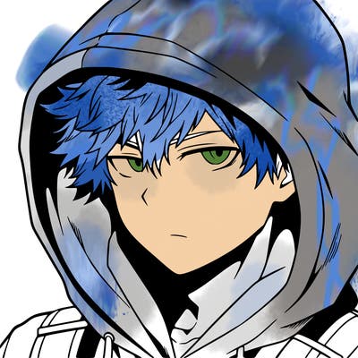 anime guy in hoodie