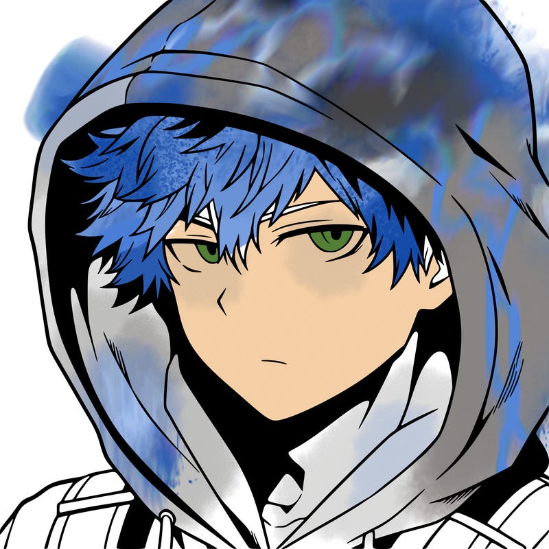 anime guy in hoodie