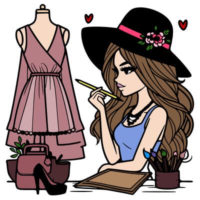 a stylish fashion designer