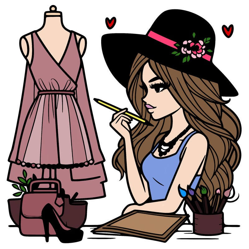 a stylish fashion designer