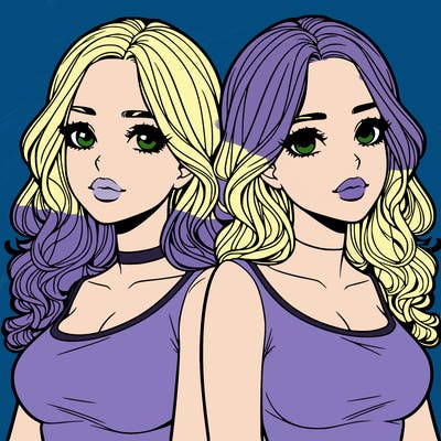 realistic twin sisters