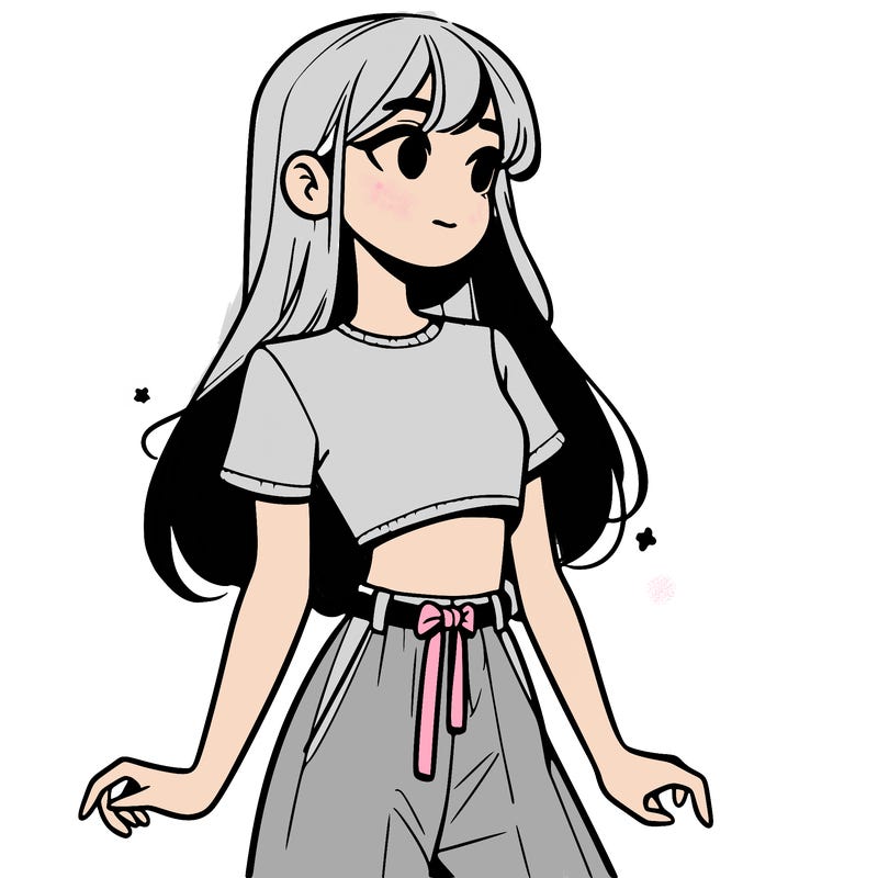 girl in a cute crop top