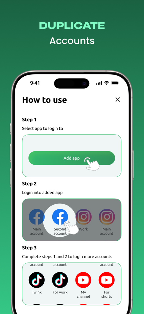 How to use the Parallel Accounts app to clone social media and video apps
