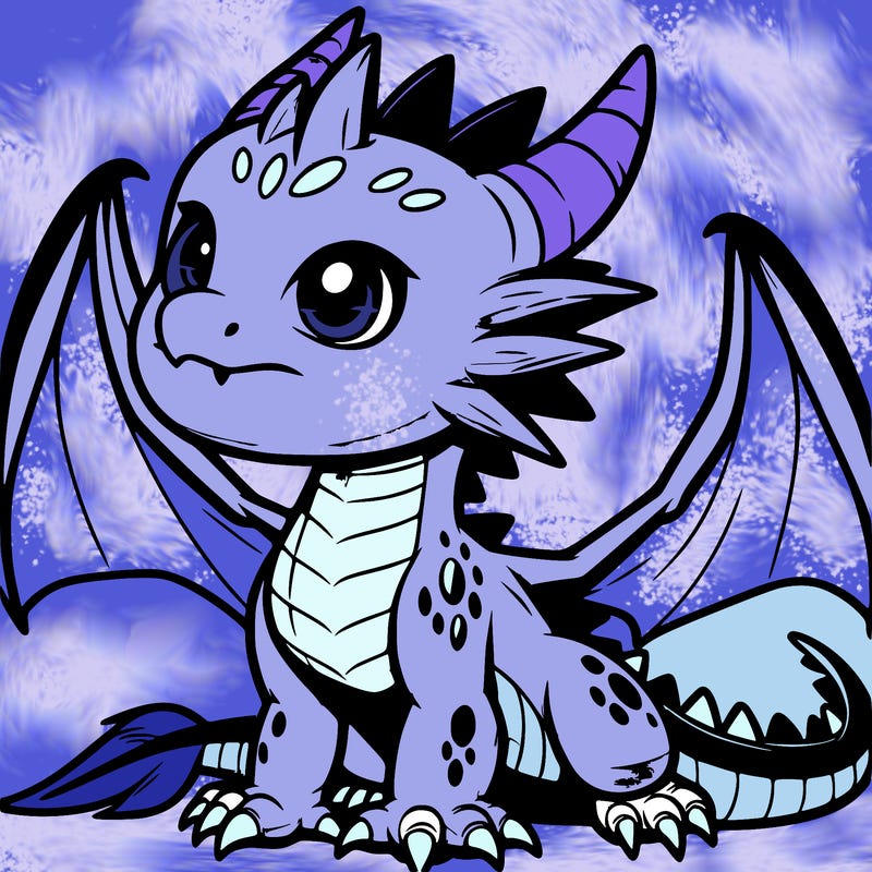 fierce baby night dragon