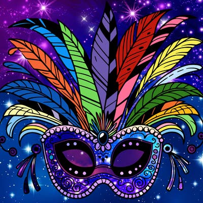 rio carnival mask