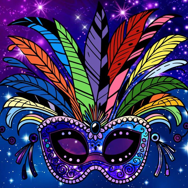 rio carnival mask