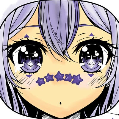 a pair of anime eyes