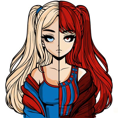 realistic girl split