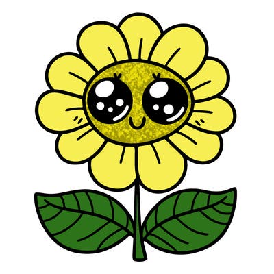 flower with eyes