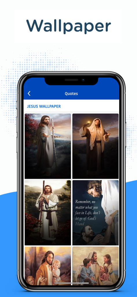 The Holy Bible RSV (Revised) - Una galería de fondos de pantalla artísticos de Jesús disponibles en la aplicación móvil Santa Biblia RSV.