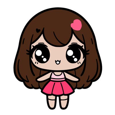 cute kawaii girl