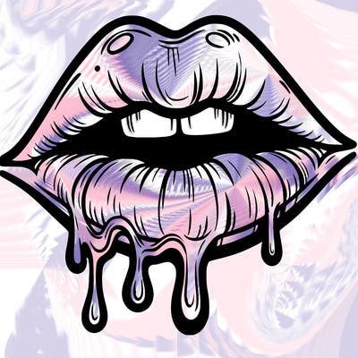 lips that look realistic and drip