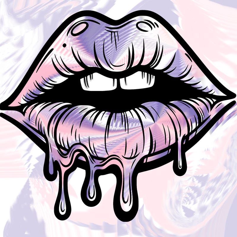 lips that look realistic and drip