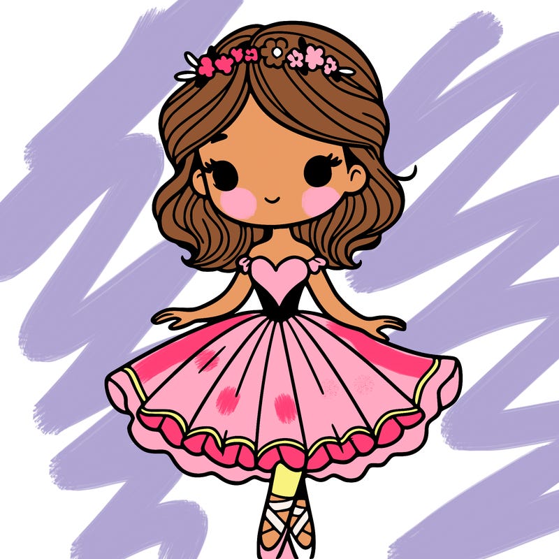 ballerina with a beautiful dress