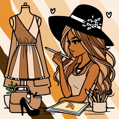 a stylish fashion designer