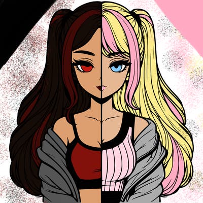 realistic girl split