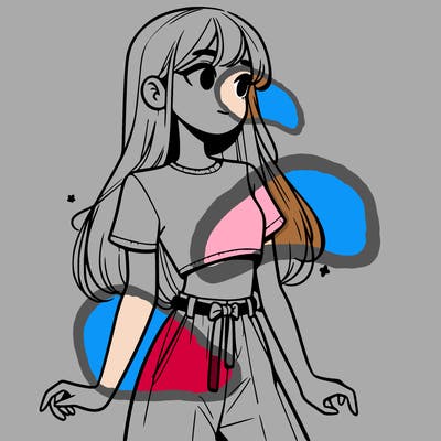 girl in a cute crop top